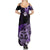 Aotearoa Kia Ora New Zealand Ta Moko Purple Version Family Matching Summer Maxi Dress and Hawaiian Shirt LT01 - Polynesian Pride