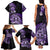 Aotearoa Kia Ora New Zealand Ta Moko Purple Version Family Matching Tank Maxi Dress and Hawaiian Shirt LT01 - Polynesian Pride