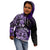 Aotearoa Kia Ora New Zealand Ta Moko Purple Version Kid Hoodie LT01 - Polynesian Pride