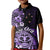 Aotearoa Kia Ora New Zealand Ta Moko Purple Version Kid Polo Shirt LT01 Kid Purple - Polynesian Pride