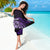 Aotearoa Kia Ora New Zealand Ta Moko Purple Version Sarong LT01 - Polynesian Pride