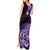 Aotearoa Kia Ora New Zealand Ta Moko Purple Version Tank Maxi Dress LT01 - Polynesian Pride