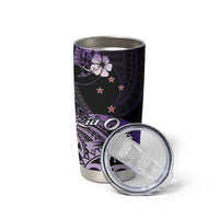 Aotearoa Kia Ora New Zealand Ta Moko Purple Version Tumbler Cup LT01 - Polynesian Pride