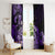 Aotearoa Kia Ora New Zealand Ta Moko Purple Version Window Curtain LT01 - Polynesian Pride