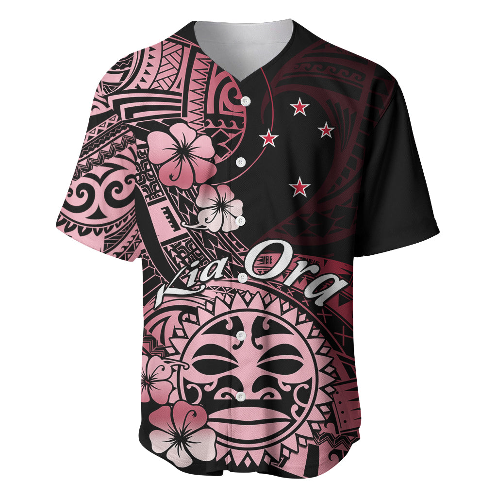 Aotearoa Kia Ora New Zealand Ta Moko Red Version Baseball Jersey LT01 Red - Polynesian Pride