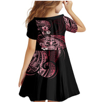 Aotearoa Kia Ora New Zealand Ta Moko Red Version Family Matching Mermaid Dress and Hawaiian Shirt LT01 - Polynesian Pride
