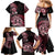 Aotearoa Kia Ora New Zealand Ta Moko Red Version Family Matching Mermaid Dress and Hawaiian Shirt LT01 - Polynesian Pride