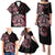 Aotearoa Kia Ora New Zealand Ta Moko Red Version Family Matching Puletasi Dress and Hawaiian Shirt LT01 - Polynesian Pride