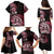 Aotearoa Kia Ora New Zealand Ta Moko Red Version Family Matching Puletasi Dress and Hawaiian Shirt LT01 - Polynesian Pride