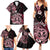 Aotearoa Kia Ora New Zealand Ta Moko Red Version Family Matching Summer Maxi Dress and Hawaiian Shirt LT01 - Polynesian Pride