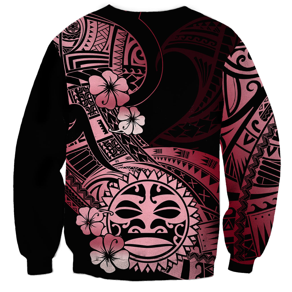 Aotearoa Kia Ora New Zealand Ta Moko Red Version Sweatshirt LT01 - Polynesian Pride