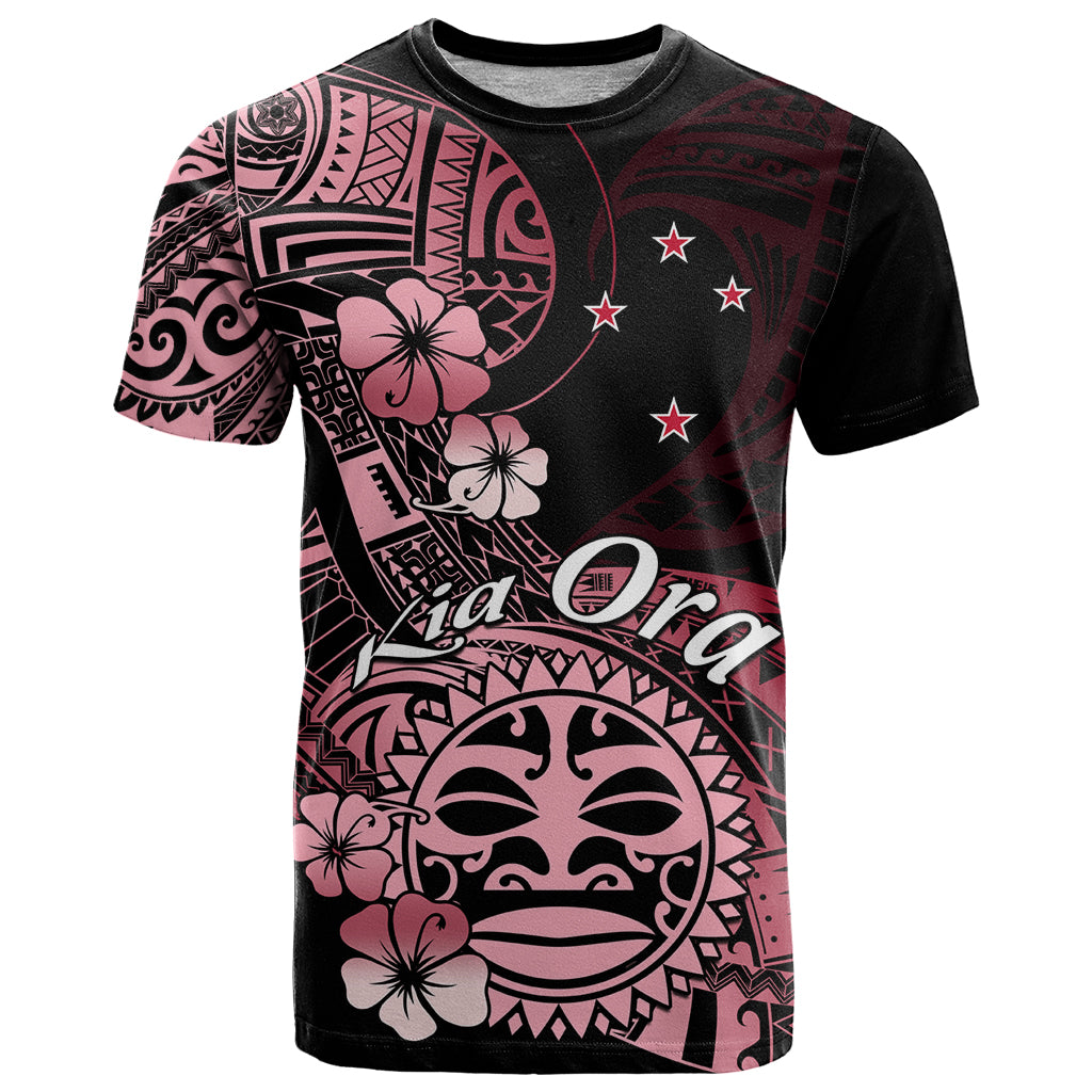 Aotearoa Kia Ora New Zealand Ta Moko Red Version T Shirt LT01 Red - Polynesian Pride