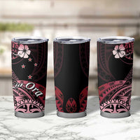 Aotearoa Kia Ora New Zealand Ta Moko Red Version Tumbler Cup LT01 - Polynesian Pride