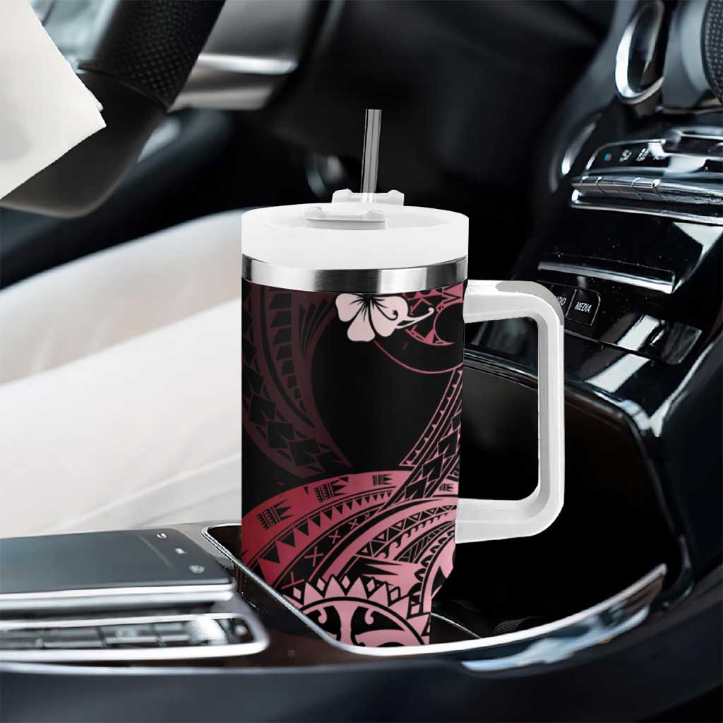 Aotearoa Kia Ora New Zealand Ta Moko Red Version Tumbler With Handle LT01 - Polynesian Pride
