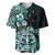 Aotearoa Kia Ora New Zealand Ta Moko Turquoise Version Baseball Jersey LT01 Turquoise - Polynesian Pride