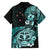 Aotearoa Kia Ora New Zealand Ta Moko Turquoise Version Hawaiian Shirt LT01 - Polynesian Pride