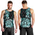 Aotearoa Kia Ora New Zealand Ta Moko Turquoise Version Men Tank Top LT01 - Polynesian Pride