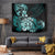 Aotearoa Kia Ora New Zealand Ta Moko Turquoise Version Tapestry LT01 Turquoise - Polynesian Pride