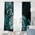 Aotearoa Kia Ora New Zealand Ta Moko Turquoise Version Window Curtain LT01 - Polynesian Pride