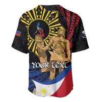 Personalized Lapulapu The First Filipino Hero Baseball Jersey Polynesian Pattern