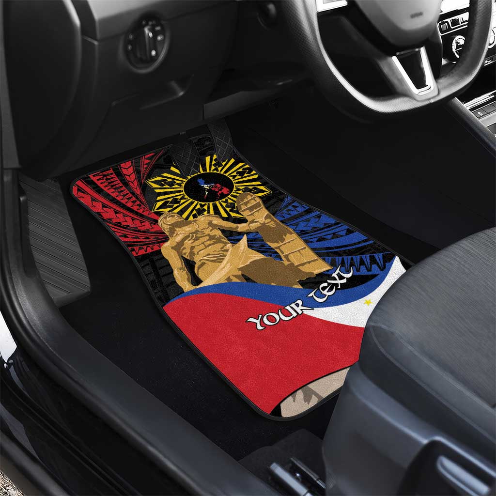Lapulapu The First Filipino Hero Car Mats Polynesian Pattern LT01 - Polynesian Pride