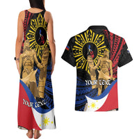 Personalized Lapulapu The First Filipino Hero Couples Matching Tank Maxi Dress and Hawaiian Shirt Polynesian Pattern LT01 - Polynesian Pride
