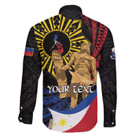 Personalized Lapulapu The First Filipino Hero Family Matching Long Sleeve Bodycon Dress and Hawaiian Shirt Polynesian Pattern