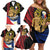 Personalized Lapulapu The First Filipino Hero Family Matching Off Shoulder Short Dress and Hawaiian Shirt Polynesian Pattern