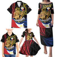 Personalized Lapulapu The First Filipino Hero Family Matching Puletasi and Hawaiian Shirt Polynesian Pattern LT01 - Polynesian Pride