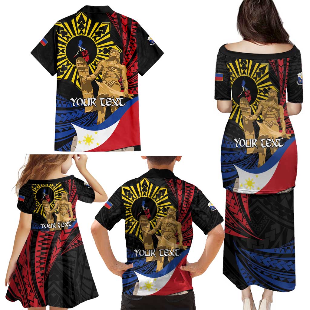Personalized Lapulapu The First Filipino Hero Family Matching Puletasi and Hawaiian Shirt Polynesian Pattern LT01 - Polynesian Pride