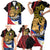 Personalized Lapulapu The First Filipino Hero Family Matching Short Sleeve Bodycon Dress and Hawaiian Shirt Polynesian Pattern