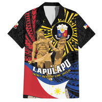 Personalized Lapulapu The First Filipino Hero Family Matching Short Sleeve Bodycon Dress and Hawaiian Shirt Polynesian Pattern