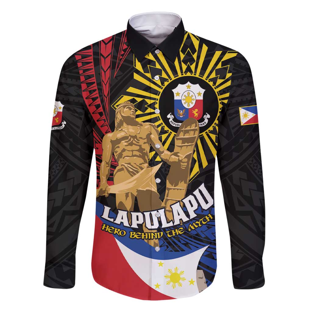 Personalized Lapulapu The First Filipino Hero Family Matching Short Sleeve Bodycon Dress and Hawaiian Shirt Polynesian Pattern