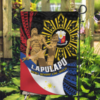 Lapulapu The First Filipino Hero Garden Flag Polynesian Pattern LT01 Garden Flag Black - Polynesian Pride