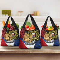 Lapulapu The First Filipino Hero Grocery Bag Polynesian Pattern LT01 3-pack One Size Black - Polynesian Pride