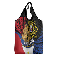 Lapulapu The First Filipino Hero Grocery Bag Polynesian Pattern LT01 - Polynesian Pride