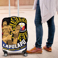 Lapulapu The First Filipino Hero Luggage Cover Polynesian Pattern