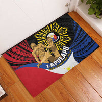Lapulapu The First Filipino Hero Rubber Doormat Polynesian Pattern LT01 - Polynesian Pride