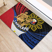 Lapulapu The First Filipino Hero Rubber Doormat Polynesian Pattern LT01 - Polynesian Pride