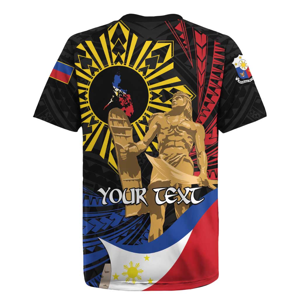 Personalized Lapulapu The First Filipino Hero Rugby Jersey Polynesian Pattern