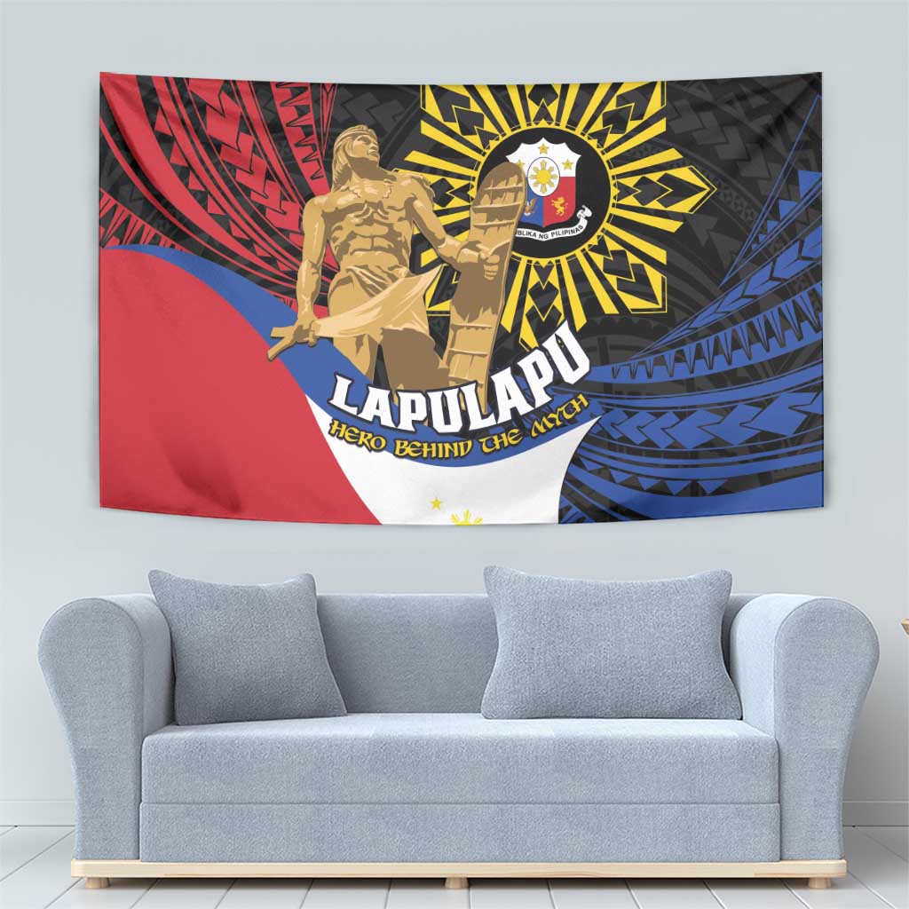 Lapulapu The First Filipino Hero Tapestry Polynesian Pattern