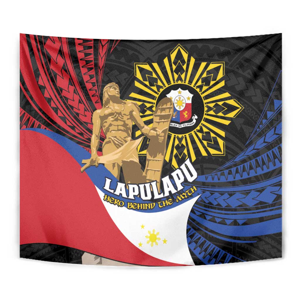 Lapulapu The First Filipino Hero Tapestry Polynesian Pattern