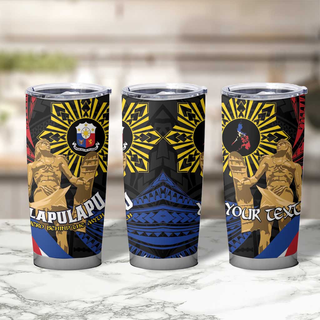 Personalized Lapulapu The First Filipino Hero Tumbler Cup Polynesian Pattern LT01 - Polynesian Pride