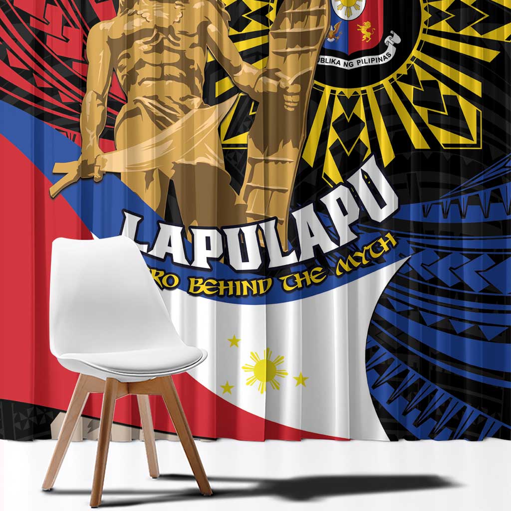 Lapulapu The First Filipino Hero Window Curtain Polynesian Pattern LT01 - Polynesian Pride