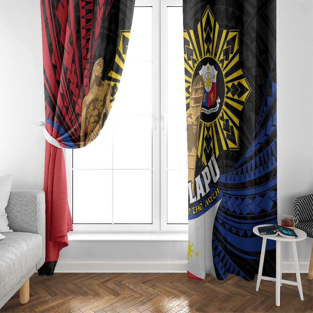 Lapulapu The First Filipino Hero Window Curtain Polynesian Pattern LT01 - Polynesian Pride
