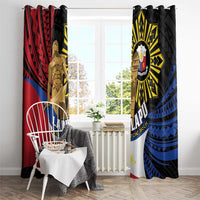 Lapulapu The First Filipino Hero Window Curtain Polynesian Pattern LT01 - Polynesian Pride