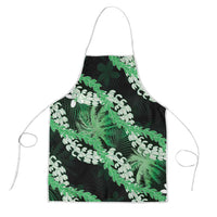Puakenikeni Maile Lei Apron Frangipani Green Tropical Leaves LT01 Green - Polynesian Pride