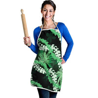 Puakenikeni Maile Lei Apron Frangipani Green Tropical Leaves LT01 - Polynesian Pride