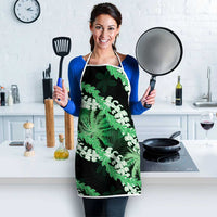 Puakenikeni Maile Lei Apron Frangipani Green Tropical Leaves LT01 - Polynesian Pride