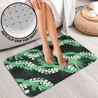Puakenikeni Maile Lei Bathroom Set Frangipani Green Tropical Leaves LT01 - Polynesian Pride